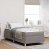 Cama Box Outros Taupe e Branco 90 x 200 cm tecido 1