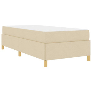 Cama Box Outros Branco e Creme 100 x 200 cm tecido H