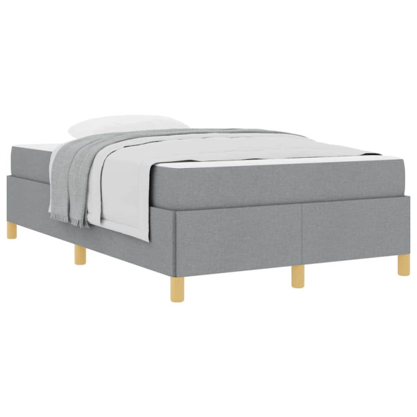 Cama Box Cinza Claro e Branco e Cinza Claro 120 x 200 cm tecido M 3