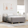 Cama Box Outros Taupe e Branco 160 x 200 cm tecido 1