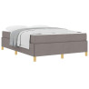 Cama Box Outros Taupe e Branco 160 x 200 cm tecido 3
