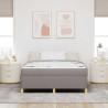 Cama Box Outros Taupe e Branco 160 x 200 cm tecido 5