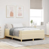 Cama Box Outros Creme e Branco 160 x 200 cm tecido 1