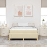 Cama Box Outros Creme e Branco 160 x 200 cm tecido 5