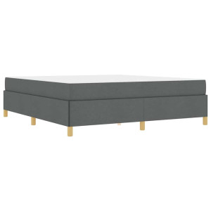 Cama tipo Box Spring Otro Gris oscuro y blanco y gris oscuro H