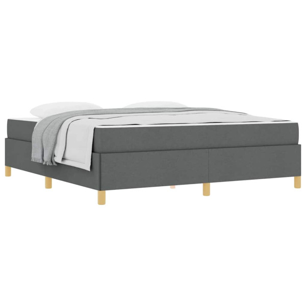 Cama Box Cinza Escuro e Branco e Cinza Escuro 180 x 200 cm M 3
