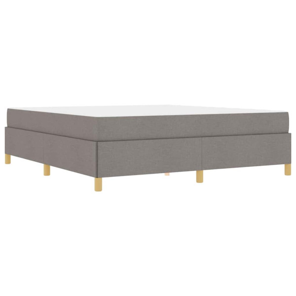 Cama Box Outros Taupe e Branco 180 x 200 cm tecido M 2