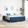 Cama Box Outros Azul e Branco 180 x 200 cm tecido 1