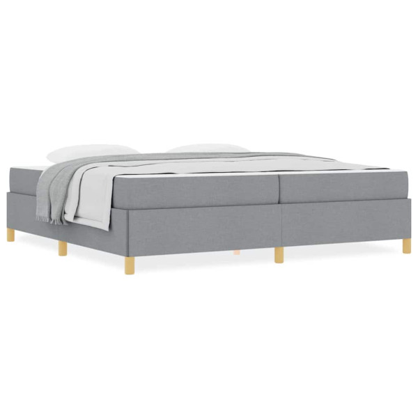 Cama Box Outros Cinza claro e Branco 200 x 200 cm tecido M 4