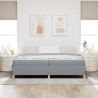 Cama Box Outros Cinza claro e Branco 200 x 200 cm tecido 5