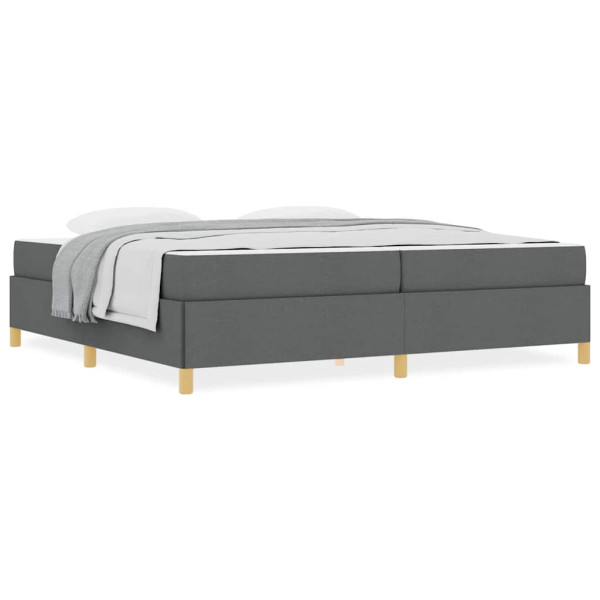 Cama Box Outros Cinzento escuro 200 x 200 cm tecido M 4
