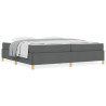 Cama tipo Box Spring Otro Gris oscuro 200 x 200 cm tela 4