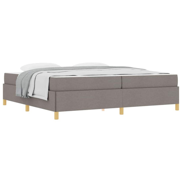 Cama Box Outros Taupe e Branco 200 x 200 cm tecido M 3