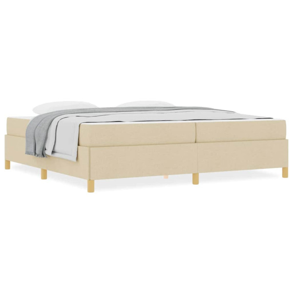 Cama Box Outros Branco e Creme 200 x 200 cm tecido M 4