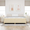 Cama Box Outros Branco e Creme 200 x 200 cm tecido 5