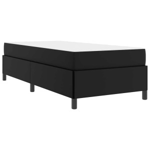 Estructura de cama con colchón Negro 80 x 200 cm H