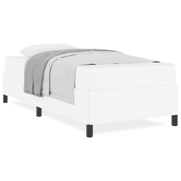 Estrutura de cama com colchão Branco 90 x 200 cm M 4