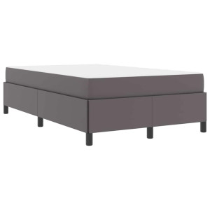 Estructura de cama con colchón Gris 120 x 200 cm H