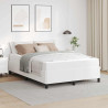 Estructura de cama con colchón Blanco 140 x 190 cm 1
