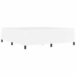 Estructura de cama con colchón Blanco 180 x 200 cm H