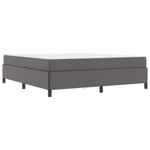 Estructura de cama con colchón Gris 180 x 200 cm H