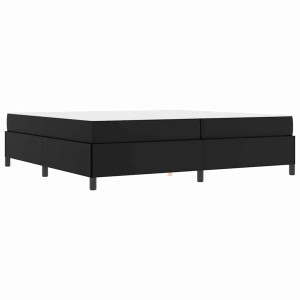 Estructura de cama con colchón Negro 200 x 200 cm H