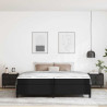 Estructura de cama con colchón Negro 200 x 200 cm 5