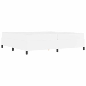 Estructura de cama con colchón Blanco 200 x 200 cm H