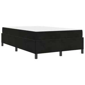Estructura de cama Otro Negro y Blanco 120 x 190 cm Terciopelo H