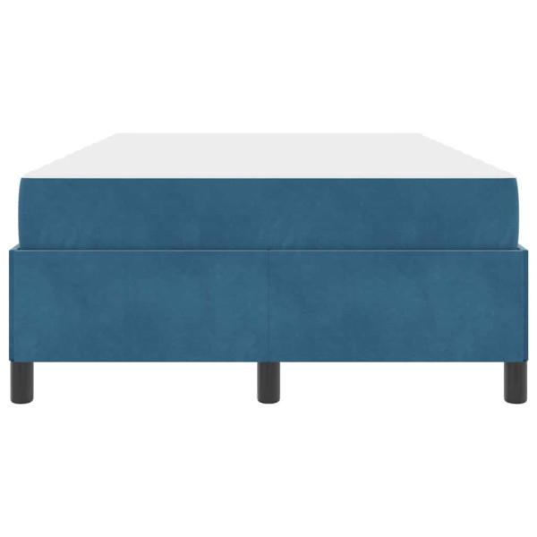 Estrutura da Cama Azul Escuro e Branco 120 x 200 cm Veludo M 3