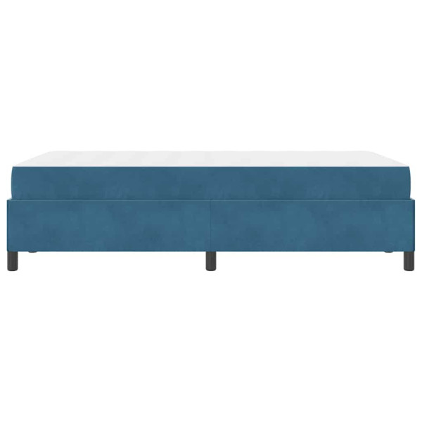 Estructura de cama Azul oscuro y blanco 120 x 200 cm Terciopelo M 4