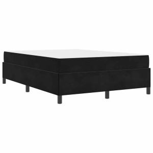 Estructura de cama Otro Negro y Blanco 140 x 200 cm Terciopelo H