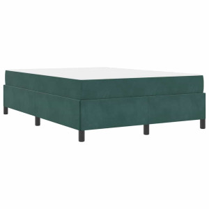 Estructura de cama Otro Verde oscuro y blanco 140 x 200 cm H