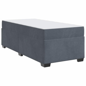 Estructura de cama con colchón Otro Gris oscuro 100 x 200 cm H