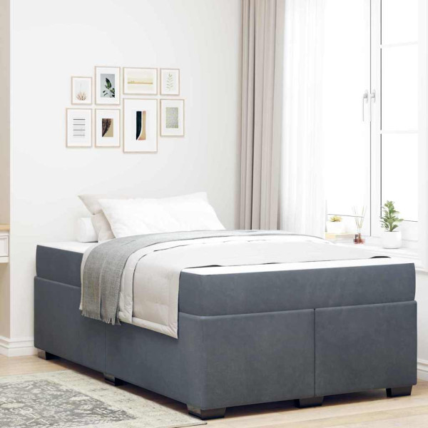 Estructura de cama con colchón Otro Gris oscuro 120 x 190 cm D