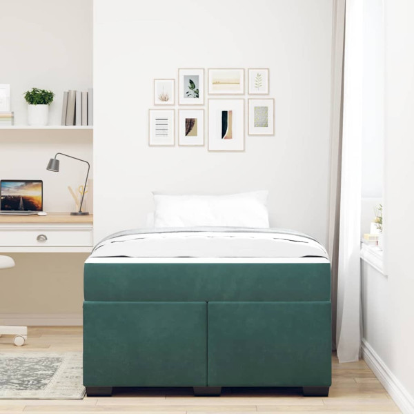 Estructura de cama con colchón Otro Verde oscuro 120 x 190 cm M 5
