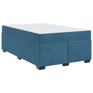 Estructura de cama con colchón Otro Azul oscuro 120 x 190 cm H
