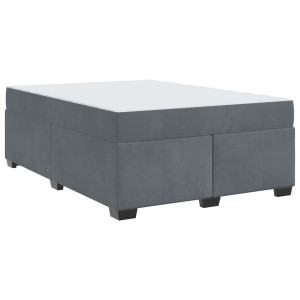 Estructura de cama con colchón Otro Gris oscuro 160 x 200 cm H