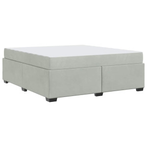 Estructura de cama con colchón Otro Gris claro 180 x 200 cm H