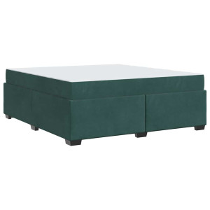 Estructura de cama con colchón Otro Verde oscuro 180 x 200 cm H