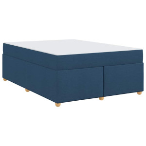 Estructura de cama con colchón Otro Azul 160 x 200 cm tela H