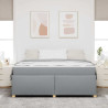 Estrutura de cama com colchão Cinzento-claro 180 x 200 cm 5