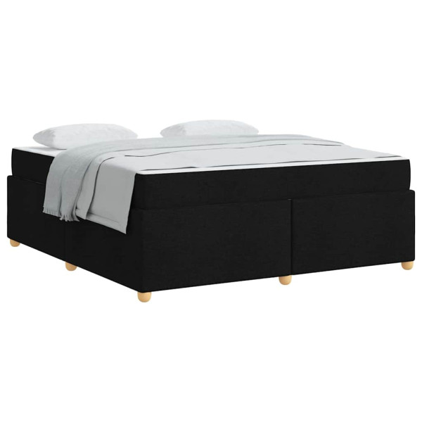Estrutura de cama com colchão Outros Preto 180 x 200 cm tecido M 3