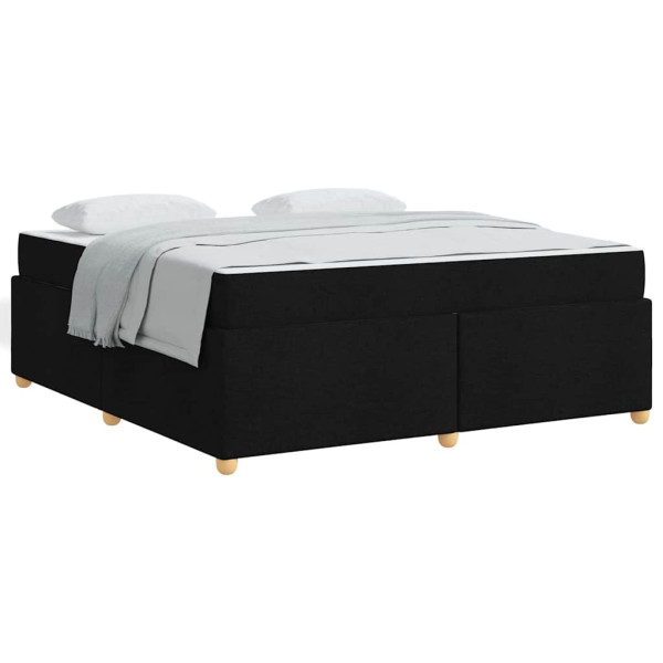 Estrutura de cama com colchão Outros Preto 180 x 200 cm tecido M 4
