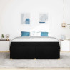 Estructura de cama con colchón Otro Negro 180 x 200 cm tela 5