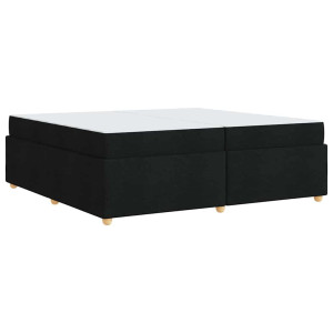 Estructura de cama con colchón Otro Negro 200 x 200 cm tela H