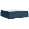 Estructura de cama con colchón Otro Azul 200 x 200 cm tela 2