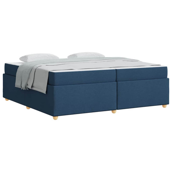 Estructura de cama con colchón Otro Azul 200 x 200 cm tela M 3