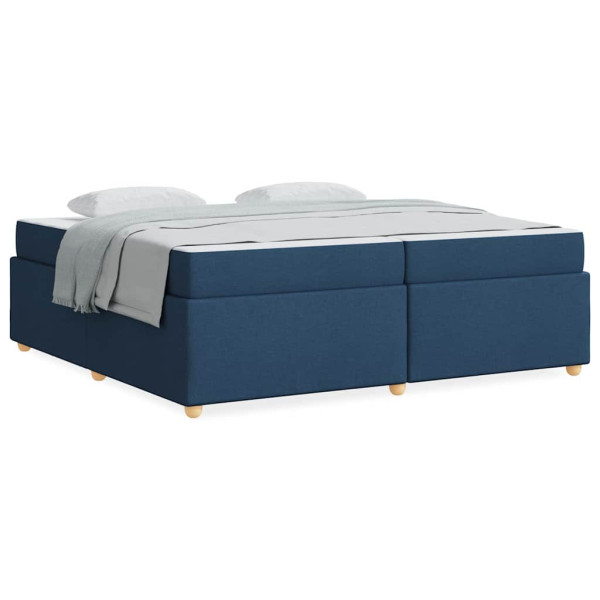 Estructura de cama con colchón Otro Azul 200 x 200 cm tela M 4