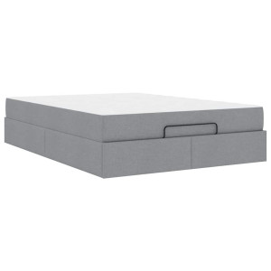 Estructura de cama Otro Gris claro 160 x 200 cm tela H